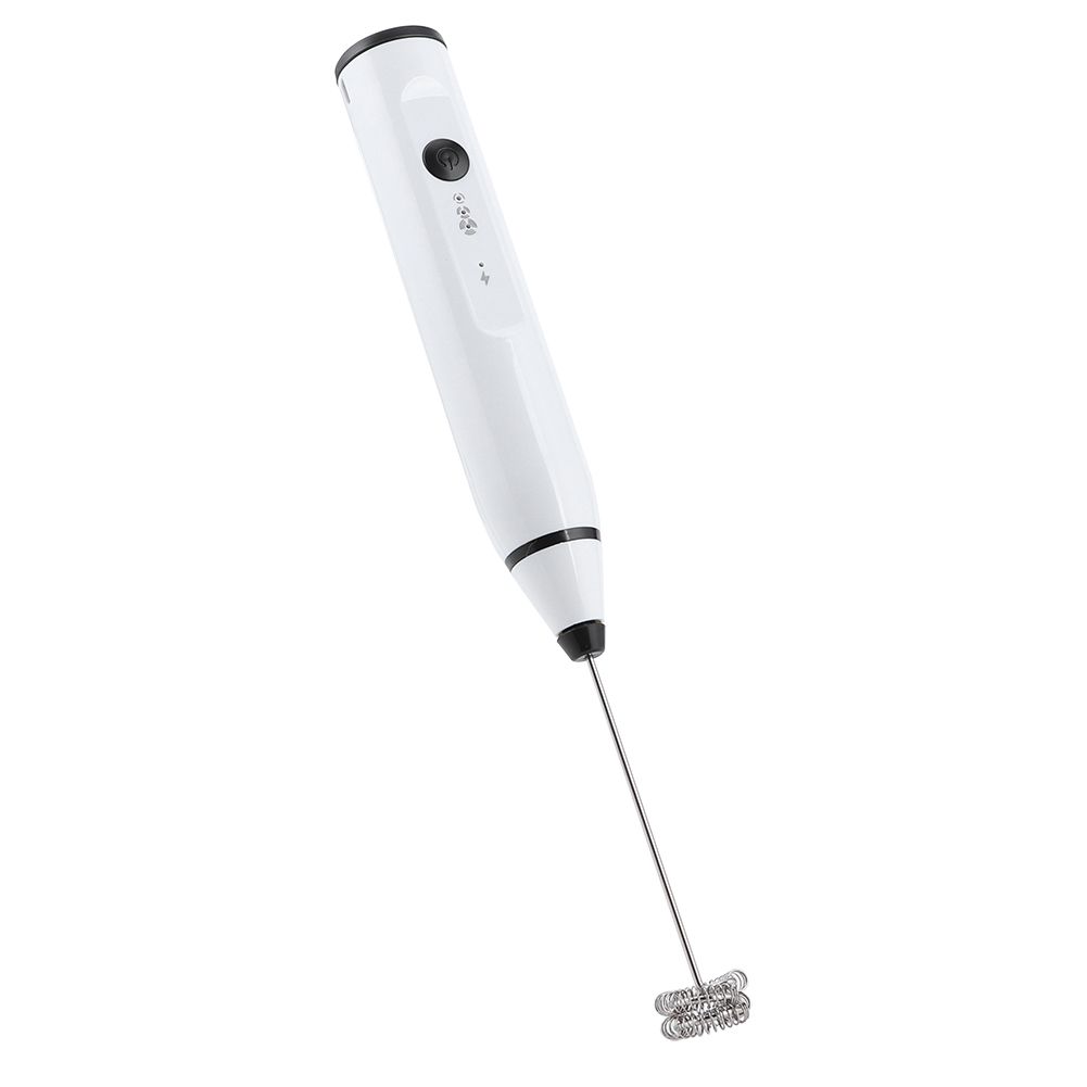 Rechargeable Milk Frother Electric Coffee Mixer Handheld Egg Beater Household — image 1