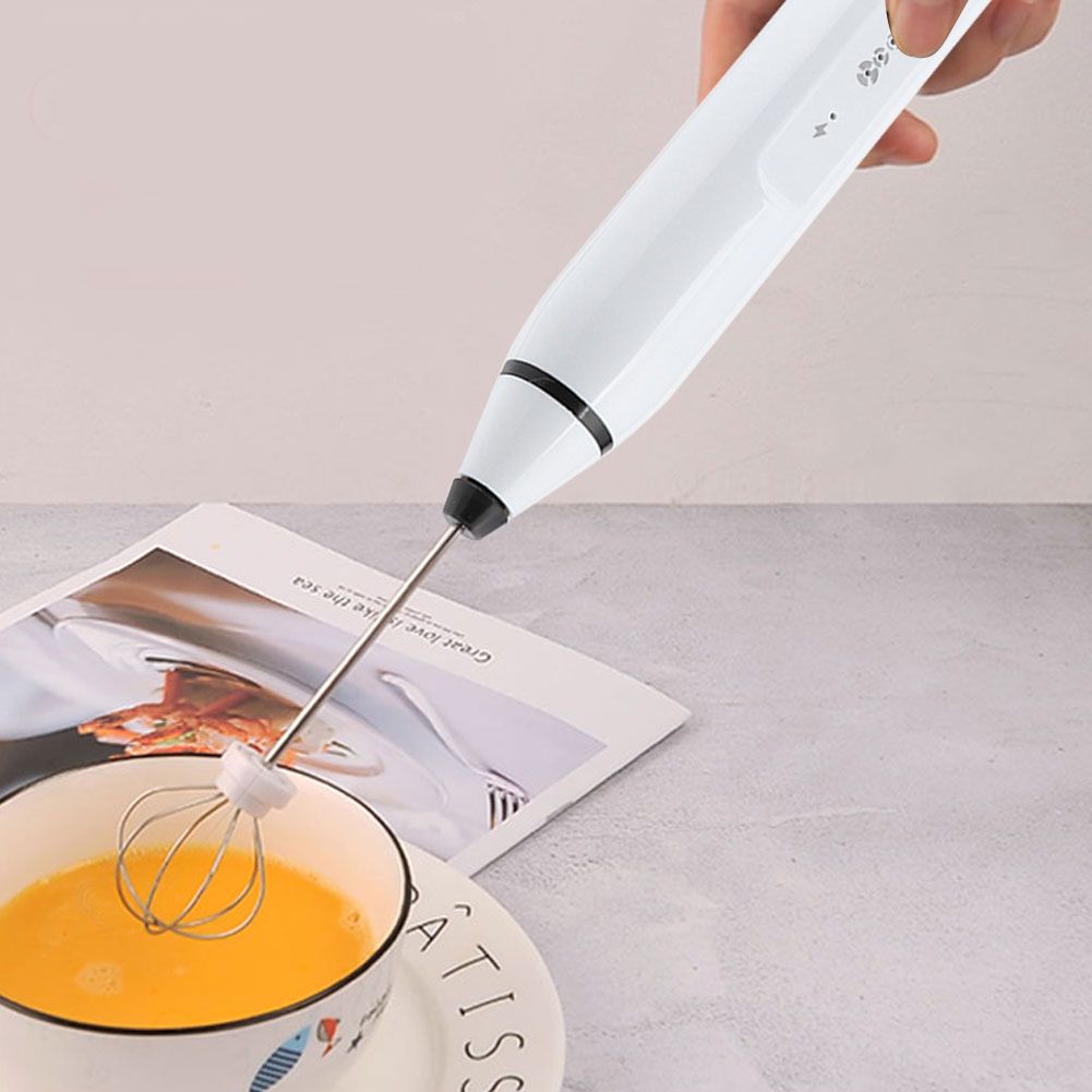 Rechargeable Milk Frother Electric Coffee Mixer Handheld Egg Beater Household view 7