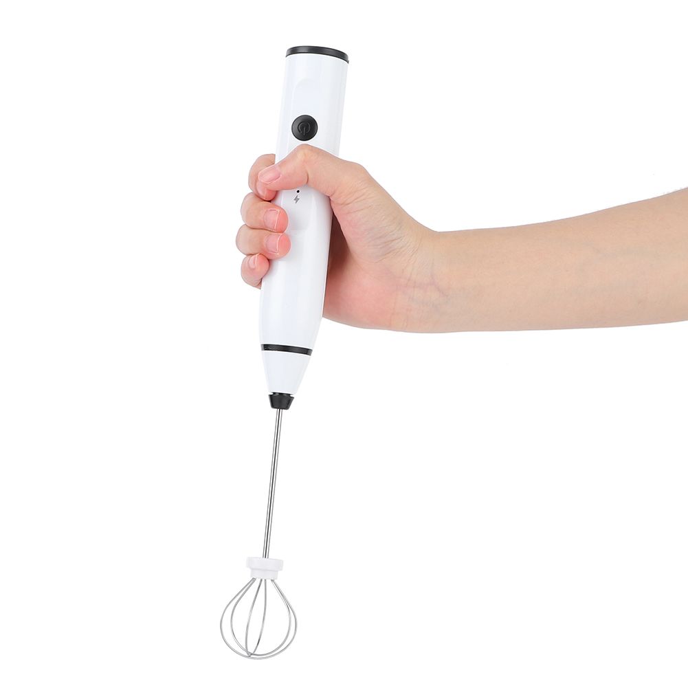 Rechargeable Milk Frother Electric Coffee Mixer Handheld Egg Beater Household view 10