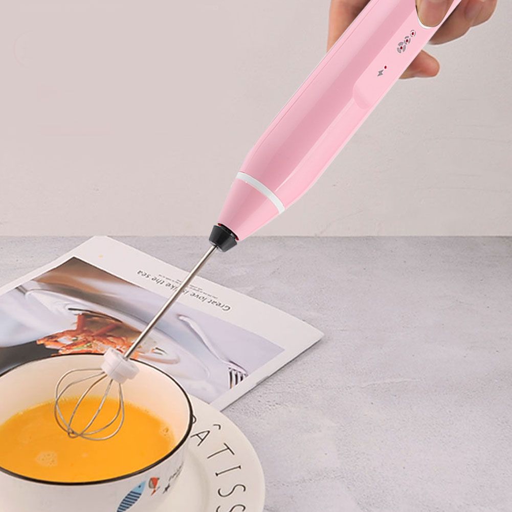Rechargeable Milk Frother Electric Coffee Mixer Handheld Egg Beater Household view 7