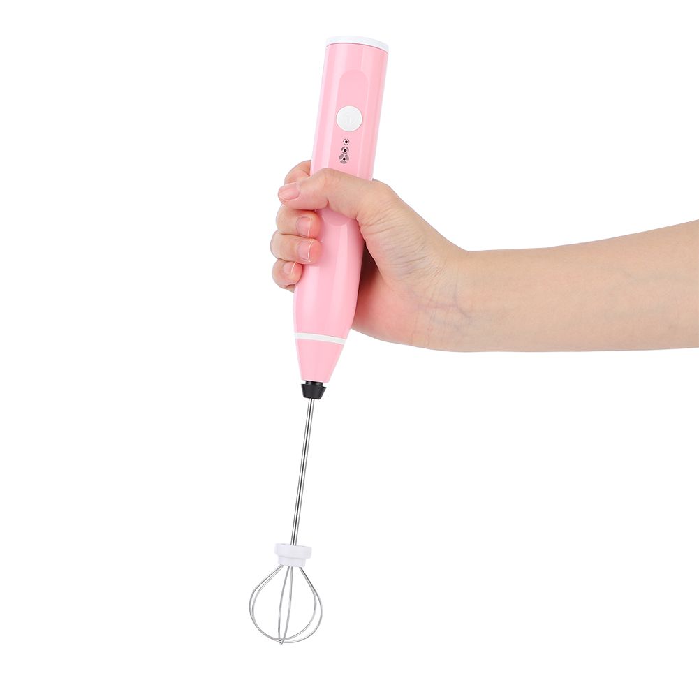 Rechargeable Milk Frother Electric Coffee Mixer Handheld Egg Beater Household view 10