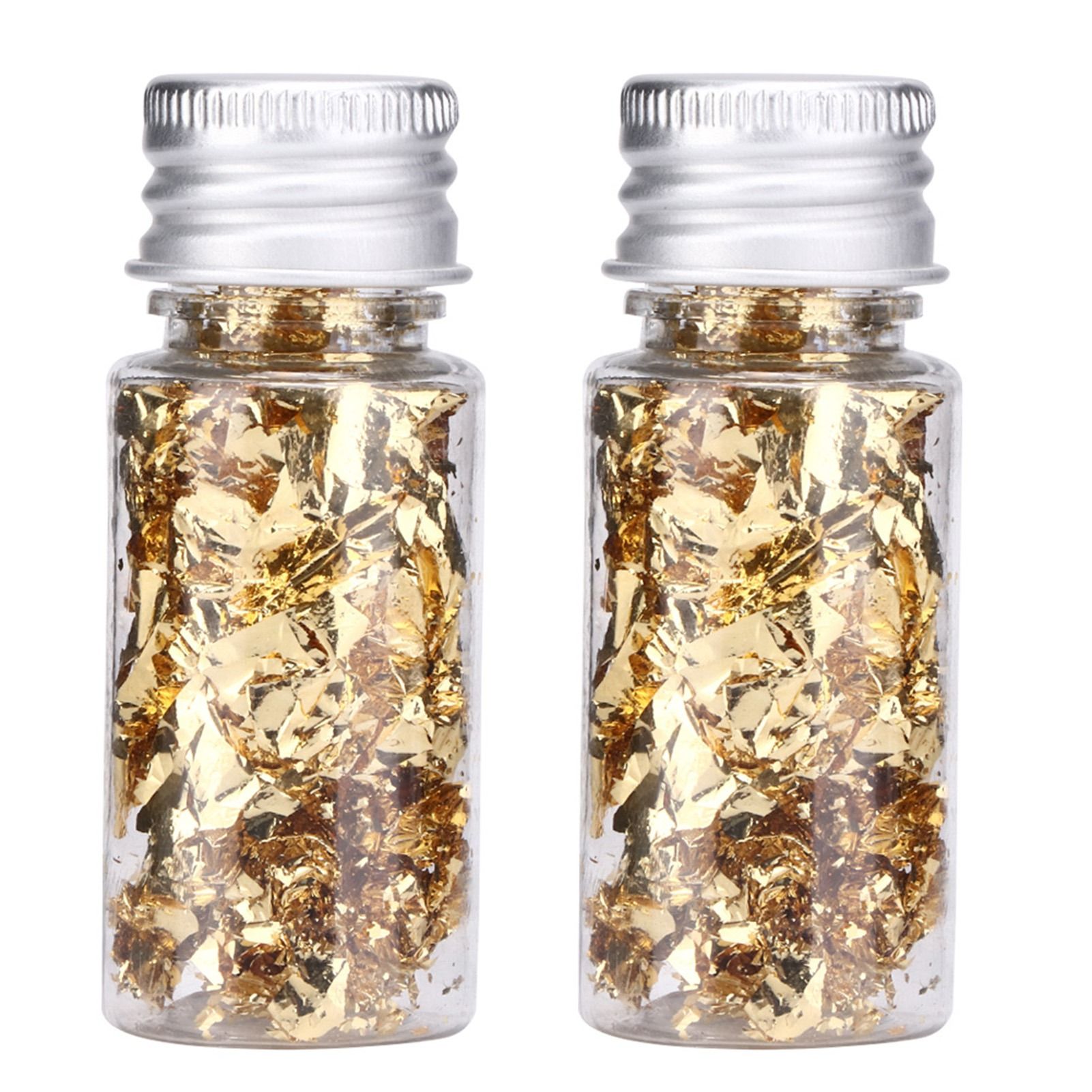 2Pcs Multifunction Bottled Decorative Gold Foil Paper for Nail Decoration Crafts view 2