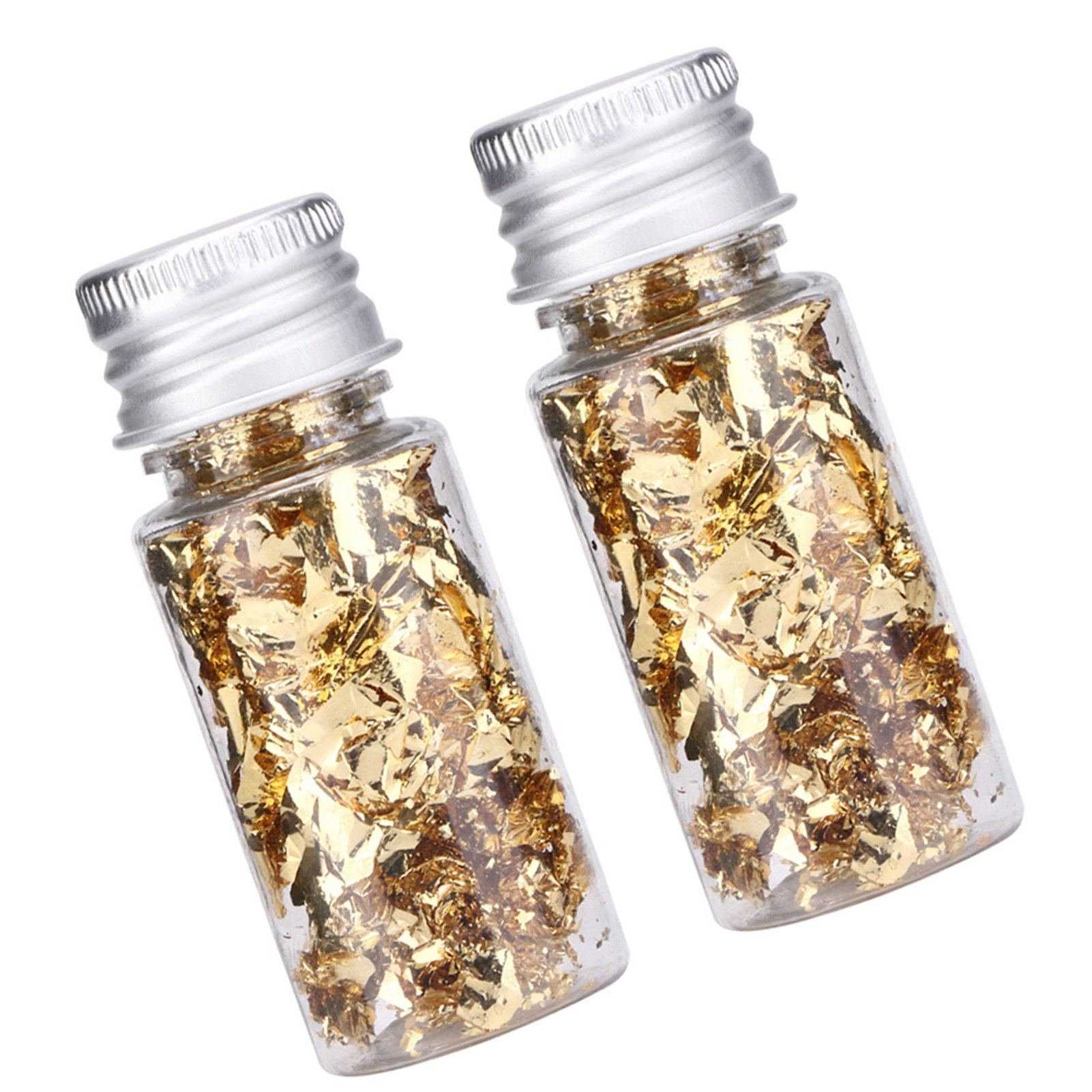 2Pcs Multifunction Bottled Decorative Gold Foil Paper for Nail Decoration Crafts view 3