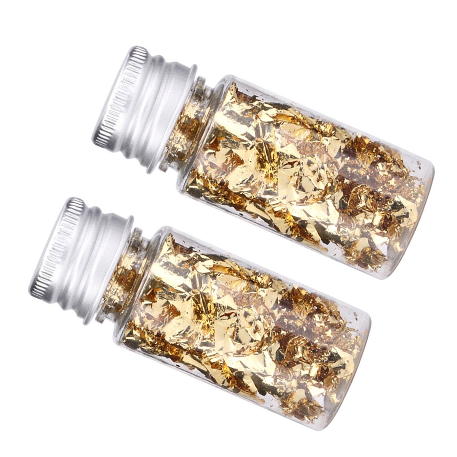 2Pcs Multifunction Bottled Decorative Gold Foil Paper for Nail Decoration Crafts view 5