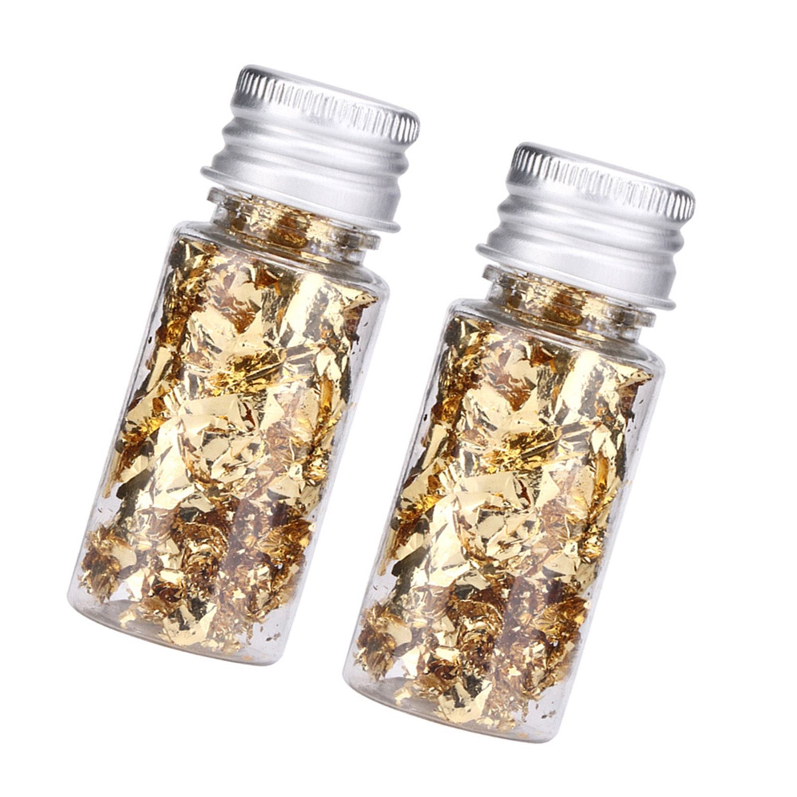 2Pcs Multifunction Bottled Decorative Gold Foil Paper for Nail Decoration Crafts view 6