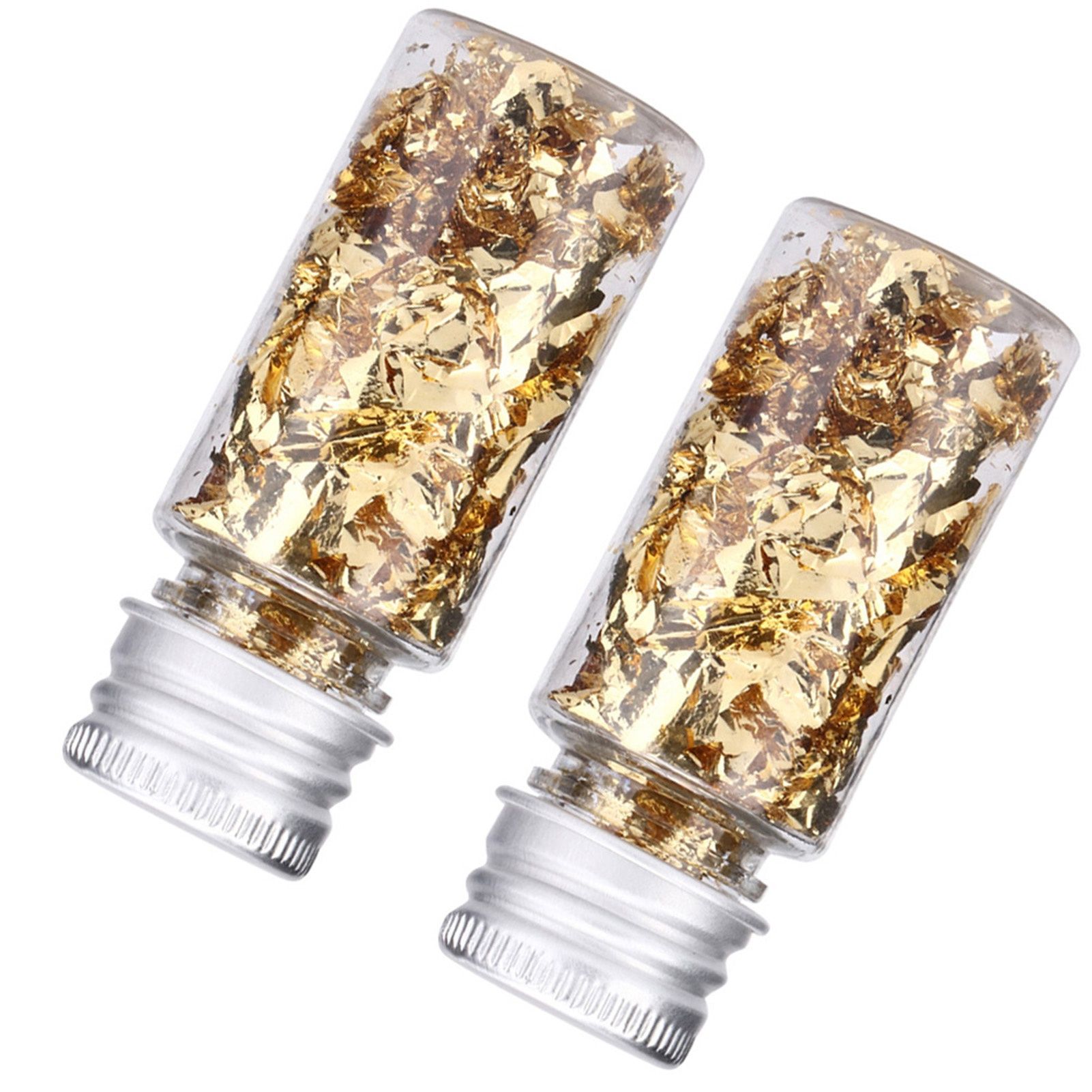 2Pcs Multifunction Bottled Decorative Gold Foil Paper for Nail Decoration Crafts view 12