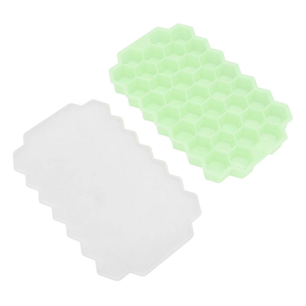 37 Grids Flexible Silicone Ice Trays Ice Cubes Mold with Lid for Kitchen DIY view 7