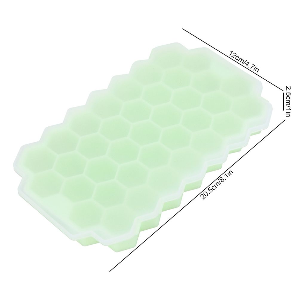 37 Grids Flexible Silicone Ice Trays Ice Cubes Mold with Lid for Kitchen DIY view 10