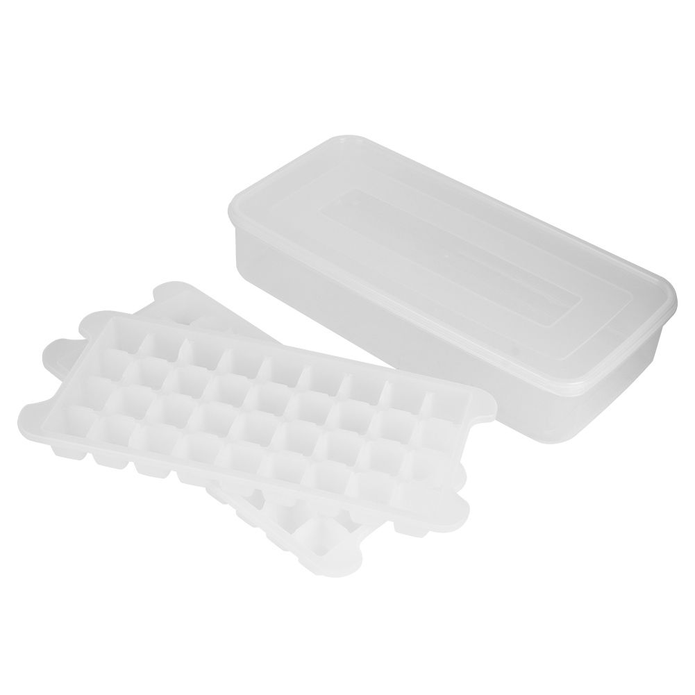 Food Grade Household Kitchen DIY Ice Cubes Mold Tray Ice Maker with Storage view 2