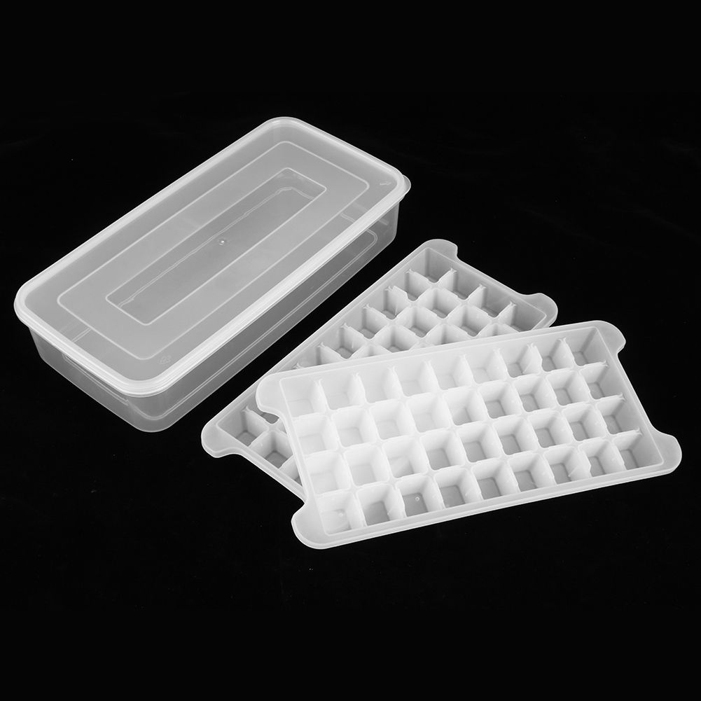 Food Grade Household Kitchen DIY Ice Cubes Mold Tray Ice Maker with Storage view 4