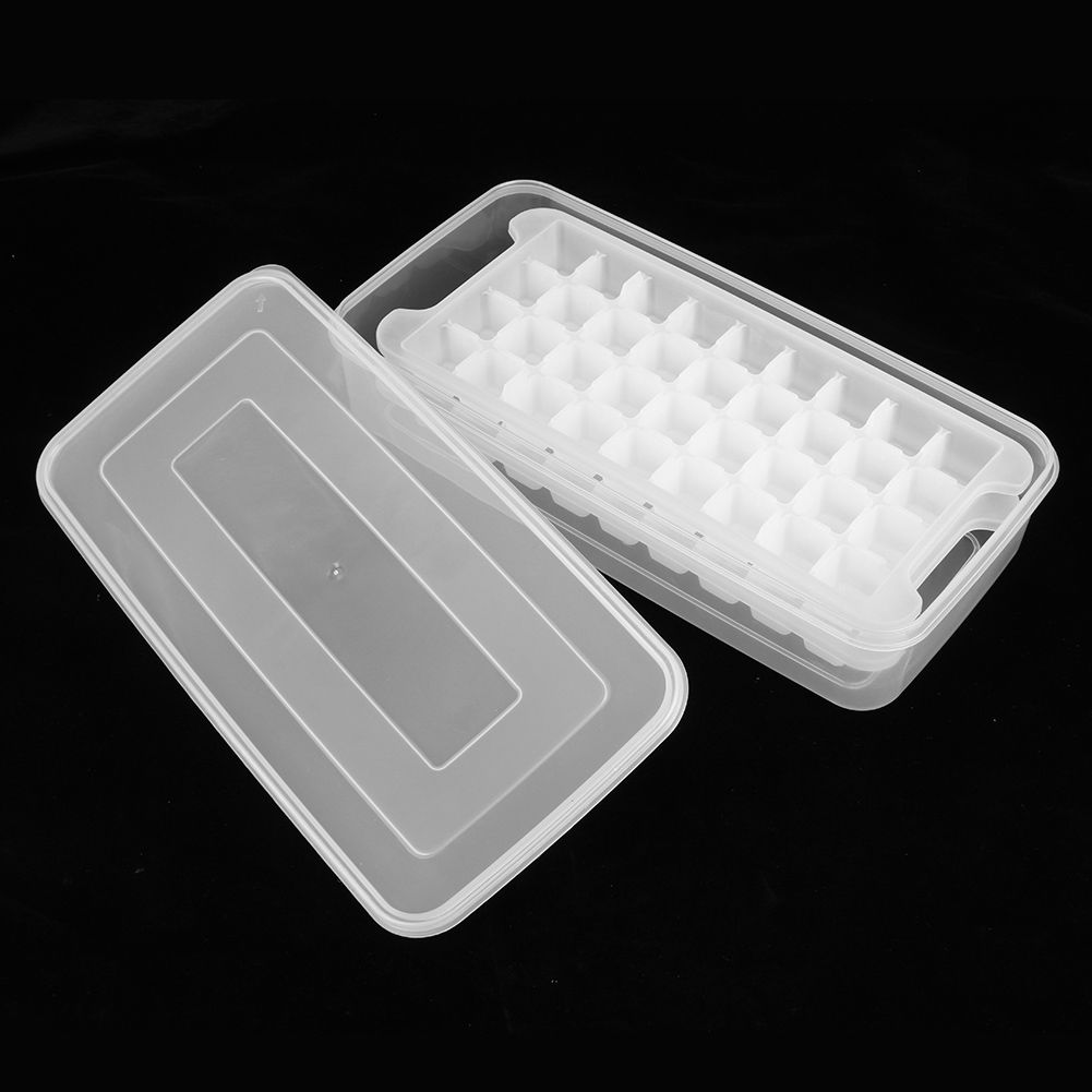 Food Grade Household Kitchen DIY Ice Cubes Mold Tray Ice Maker with Storage view 5