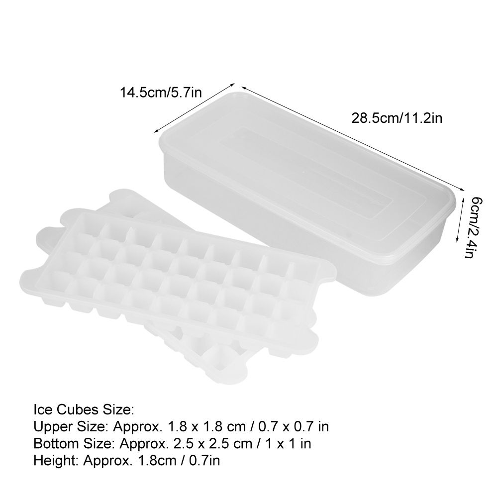 Food Grade Household Kitchen DIY Ice Cubes Mold Tray Ice Maker with Storage view 11