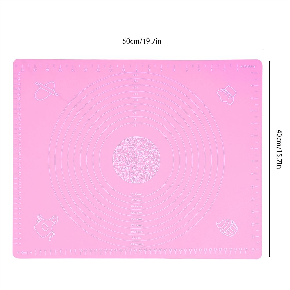 Kitchen Thicken Silicone Rolling Dough Pad Baking Mat with Scales DIY Baking view 9