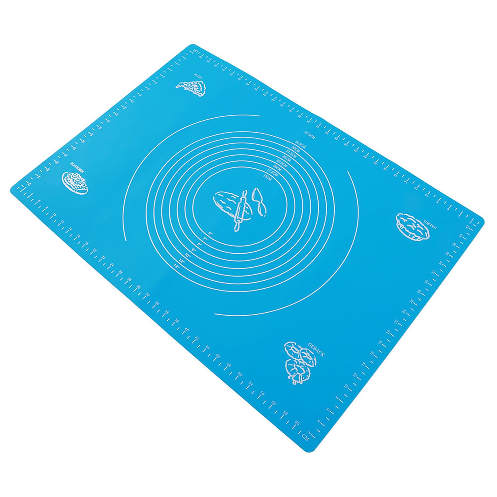 Household Silicone Non-Stick Baking Mat with Scales Rolling Dough Pad Kitchen