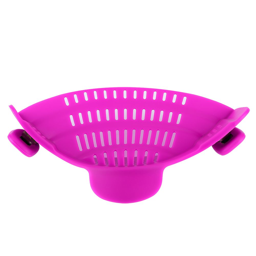 Silicone Clip On Pot Strainer Kitchen Filter Colanders for Noodles Vegetables view 2
