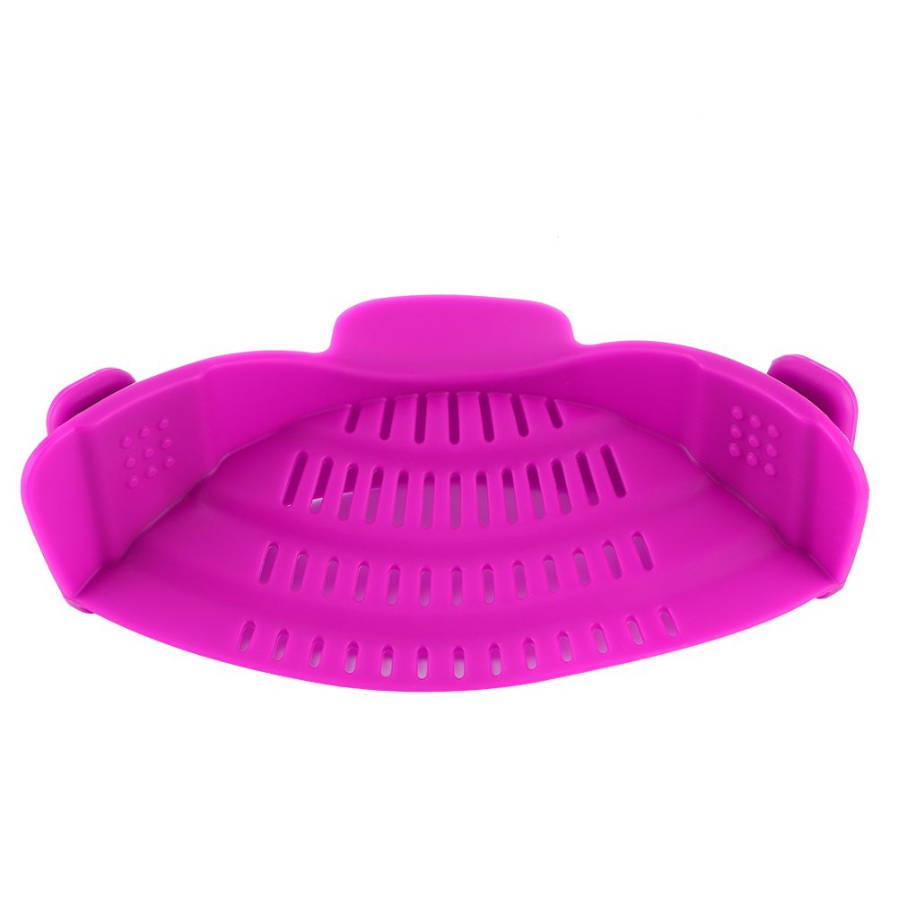Silicone Clip On Pot Strainer Kitchen Filter Colanders for Noodles Vegetables view 4