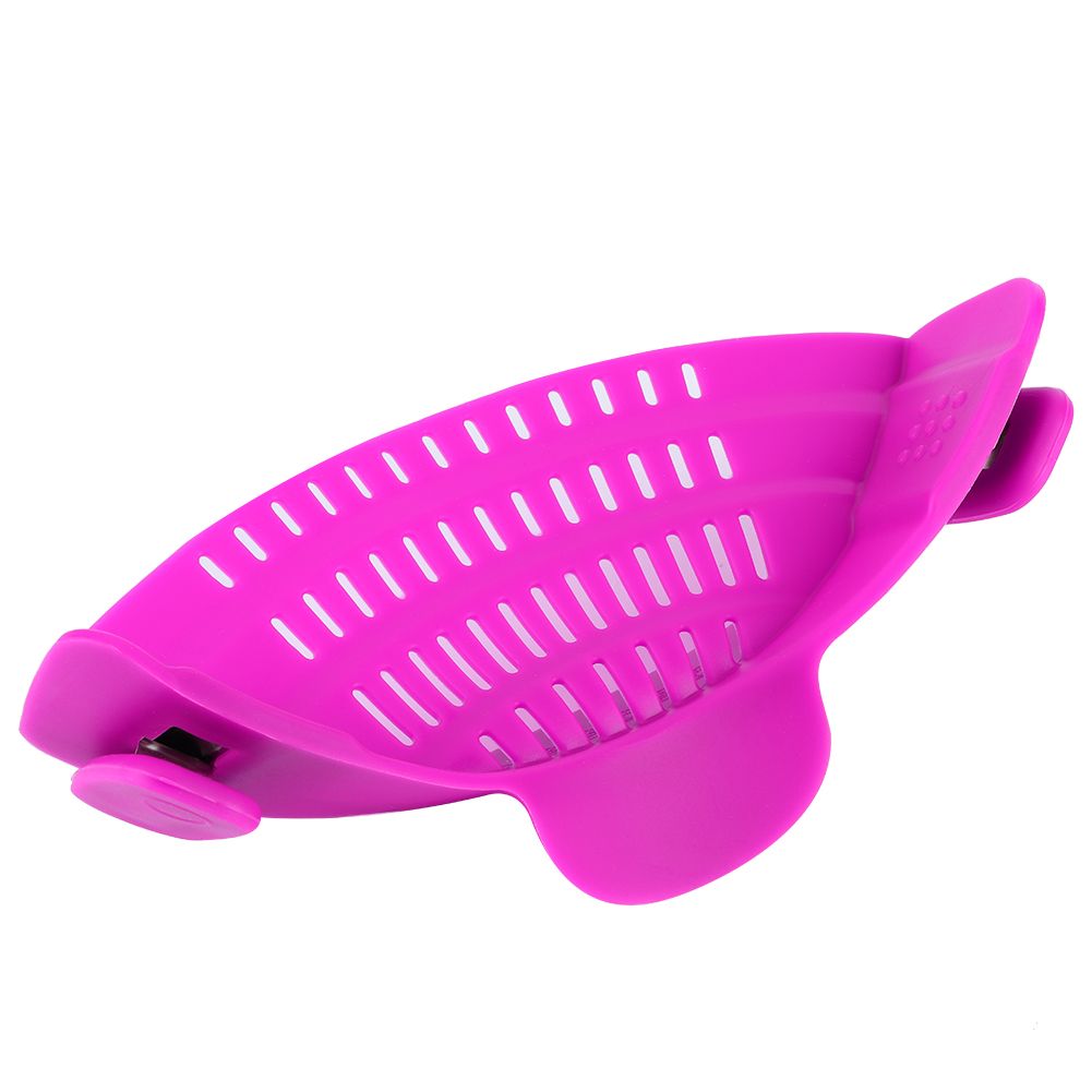 Silicone Clip On Pot Strainer Kitchen Filter Colanders for Noodles Vegetables view 5