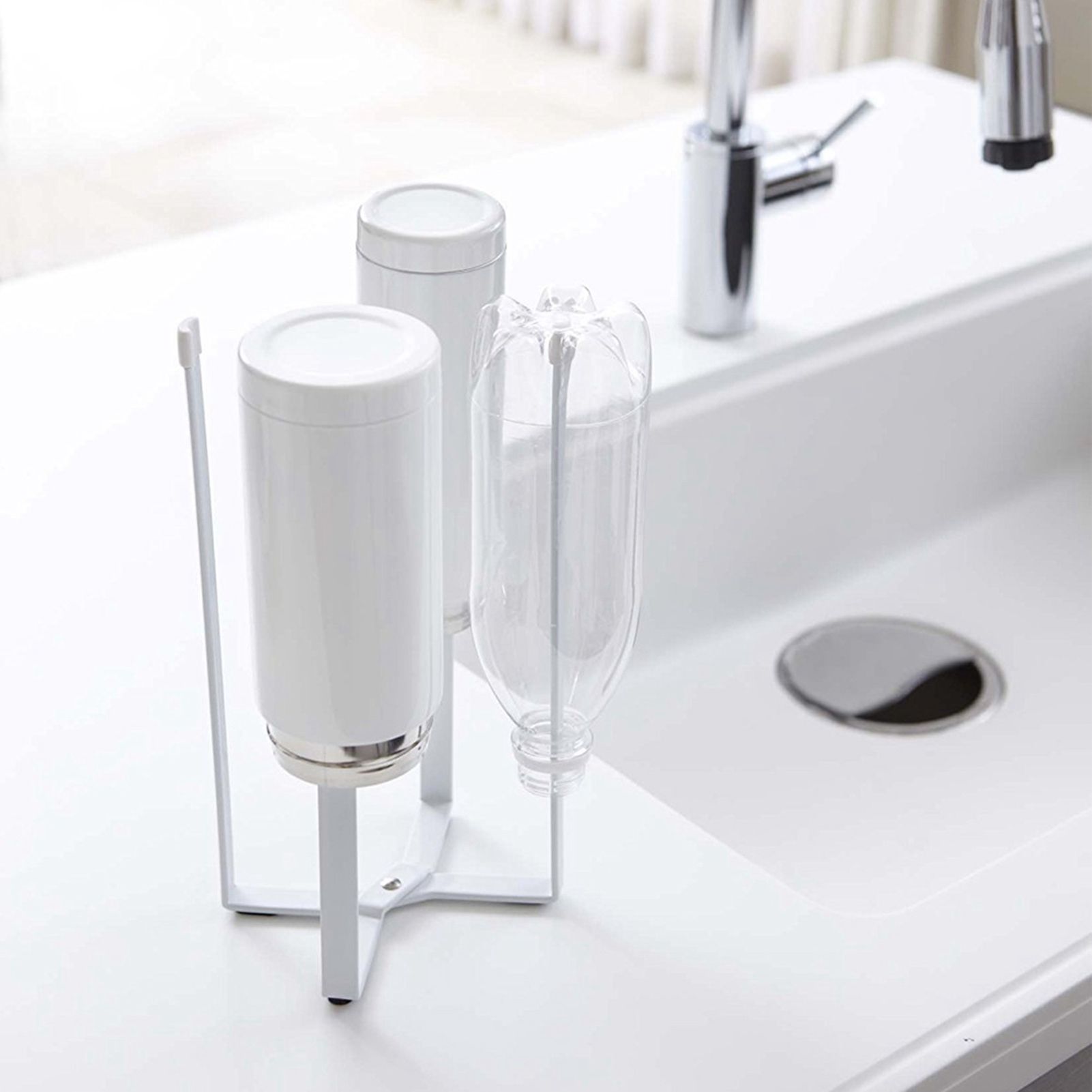 Multifunctional Kitchen Stand Holder for Plastic Bags Bottles Cups Drying view 6