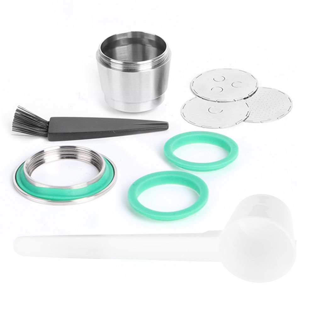Stainless Steel Reusable Coffee Capsule Cup Kit Fit for Nespresso Coffee view 2