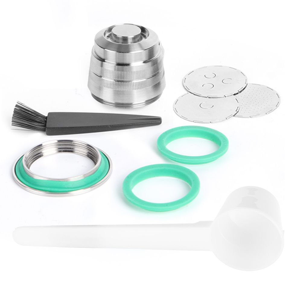 Stainless Steel Reusable Coffee Capsule Cup Kit Fit for Nespresso Coffee view 2