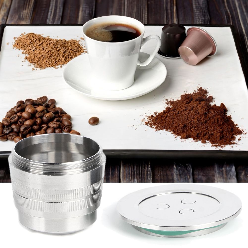 Stainless Steel Reusable Coffee Capsule Cup Kit Fit for Nespresso Coffee view 6