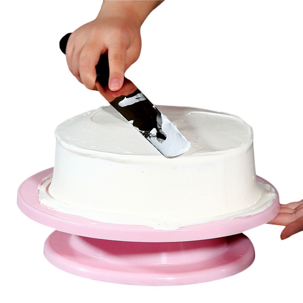 Rotating Cake Turntable Cake Decorating Display Stand Base DIY Kitchen Baking view 5