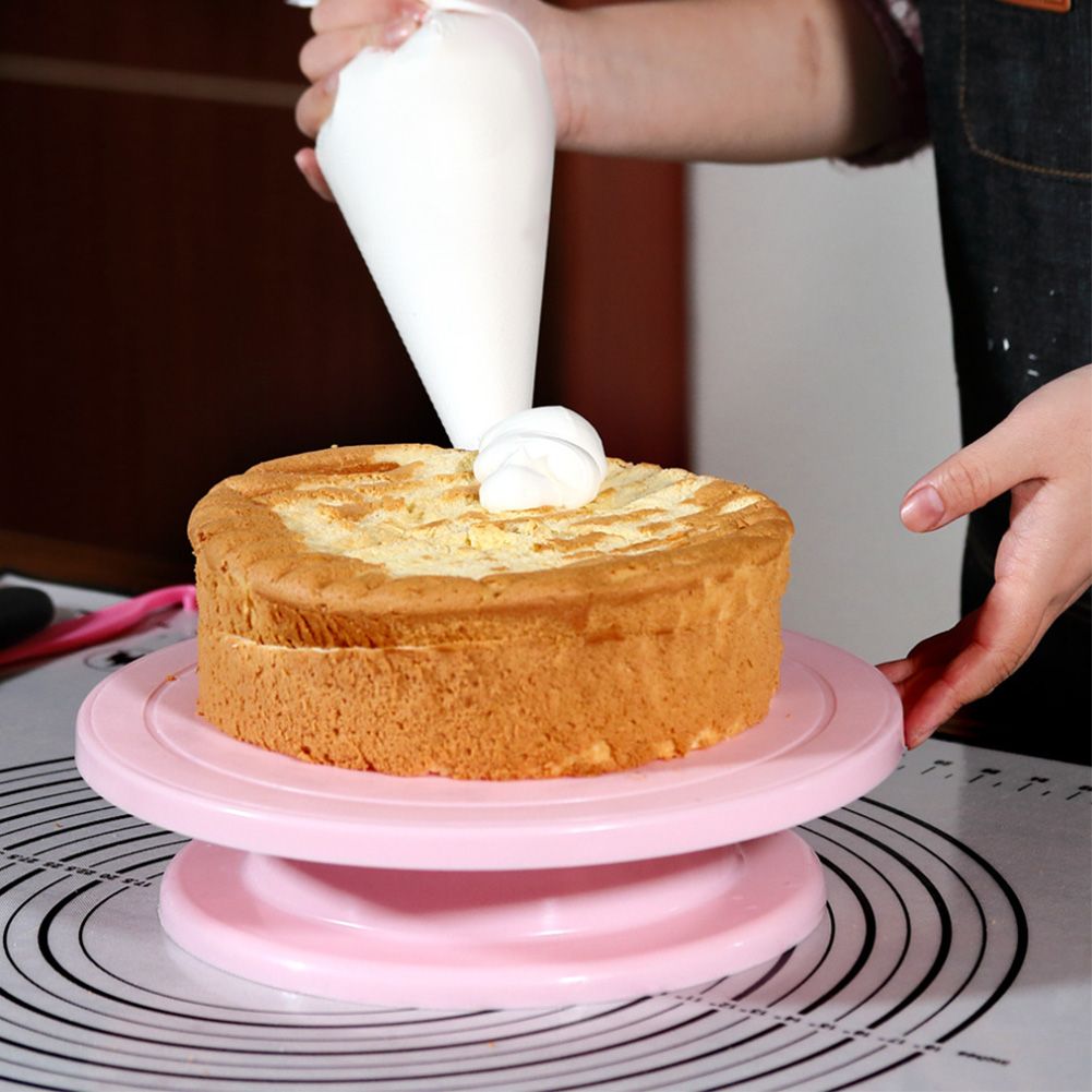 Rotating Cake Turntable Cake Decorating Display Stand Base DIY Kitchen Baking view 6