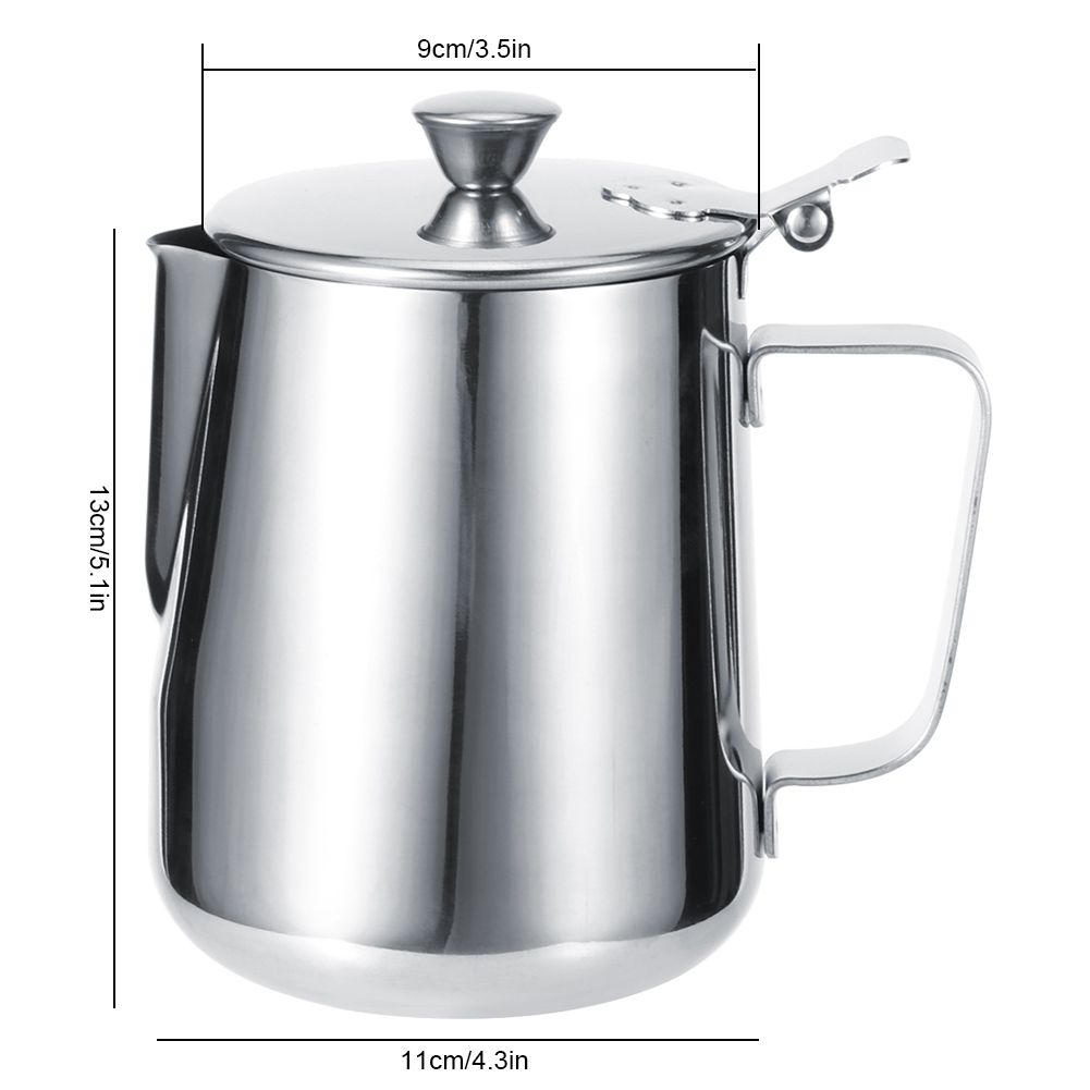 Stainless Steel Thicken Milk Frothing Cup Jug Coffee Pitcher Latte Art with view 11