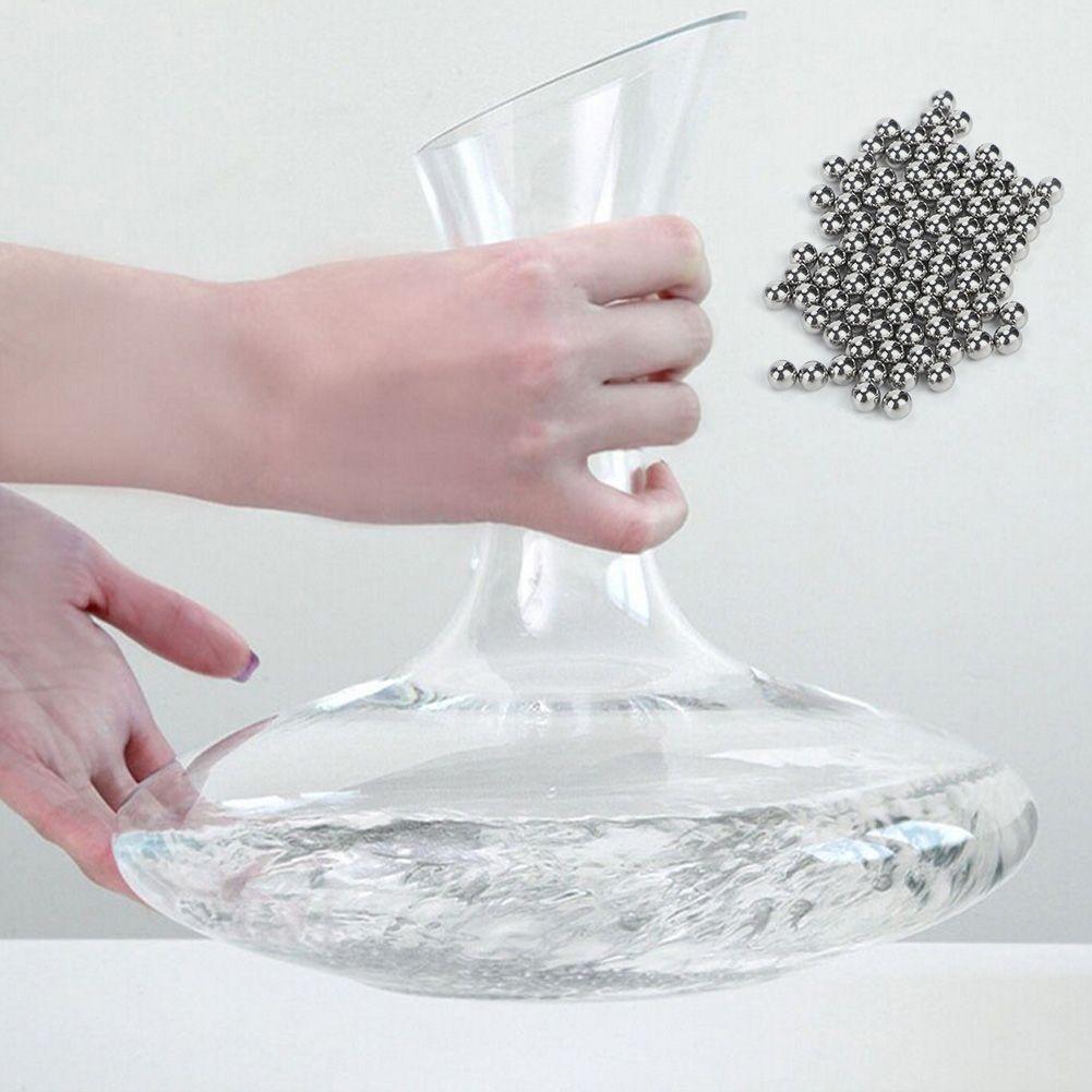 500Pcs 3mm Stainless Steel Decanter Cleaning Balls Household Cleaning Tools view 3