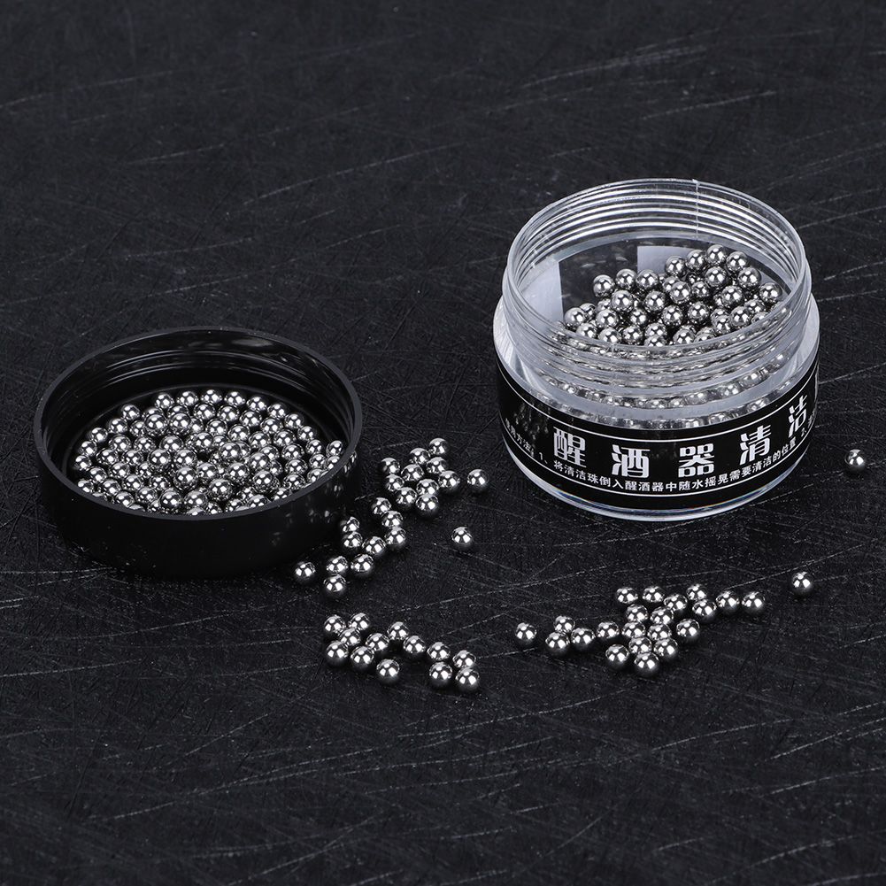 500Pcs 3mm Stainless Steel Decanter Cleaning Balls Household Cleaning Tools view 4