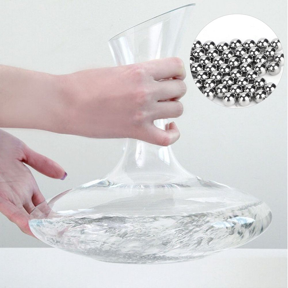 300Pcs 4mm Stainless Steel Cleaning Beads Wine Tea Stains Decanter Cup Bottle view 3