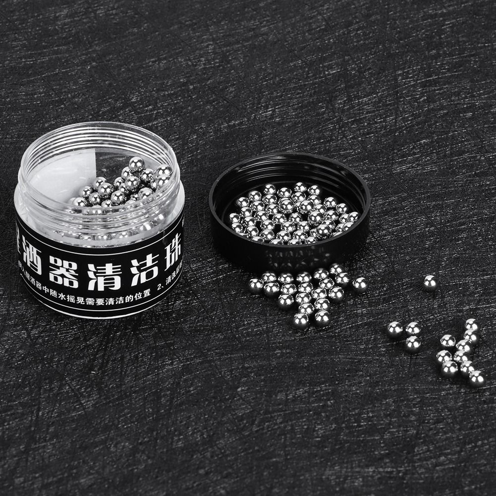 300Pcs 4mm Stainless Steel Cleaning Beads Wine Tea Stains Decanter Cup Bottle view 7