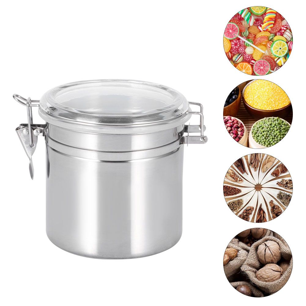 Stainless Steel Coffee Beans Tea Sealed Jar Cans Storage Container for Sugar view 5