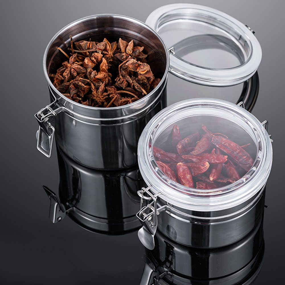 Stainless Steel Coffee Beans Tea Sealed Jar Cans Storage Container for Sugar view 8