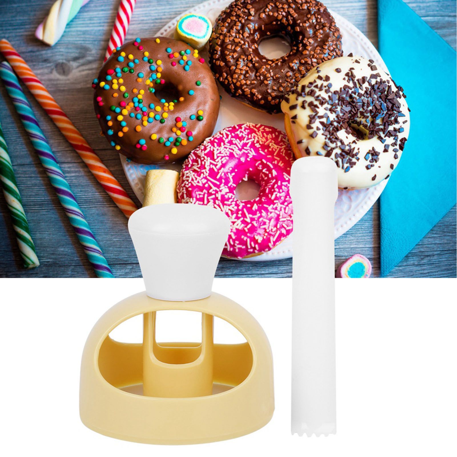 Donut Maker Cutter Mold Desserts Doughnut Cookies Cake Baking Mould DIY Tool view 11