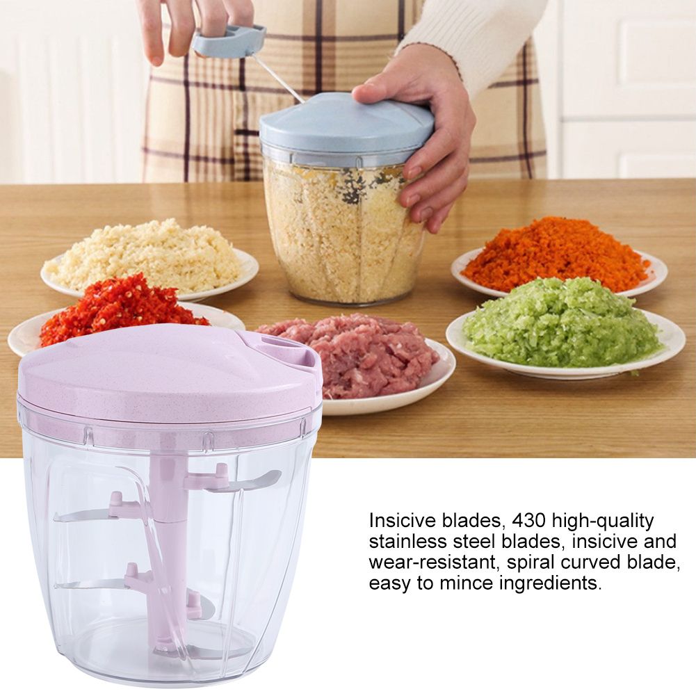 900ML Multi Function Meat Chopper Hand Pulled Meat Mincer Household Food view 7