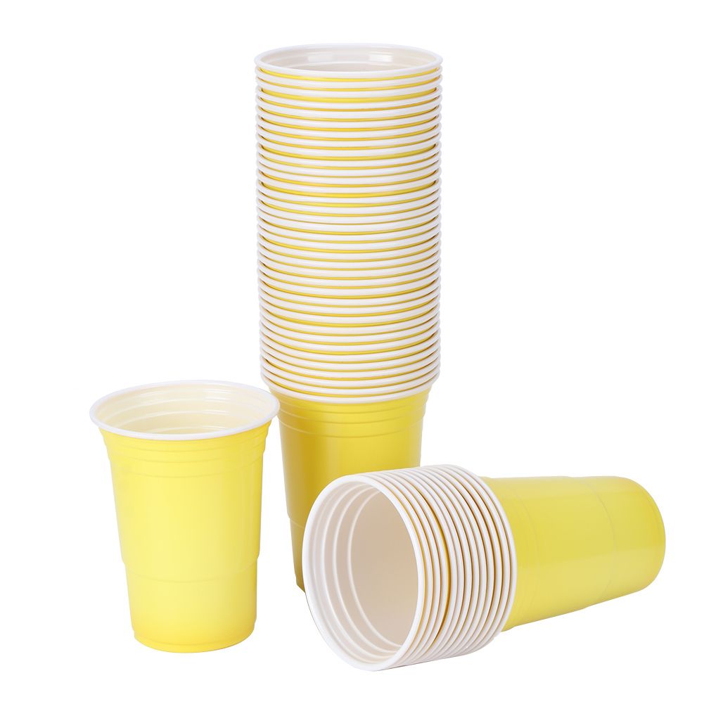 50Pcs 450ml Disposable Party Plastic Cup Party Game Supplies for Bar Parties view 3