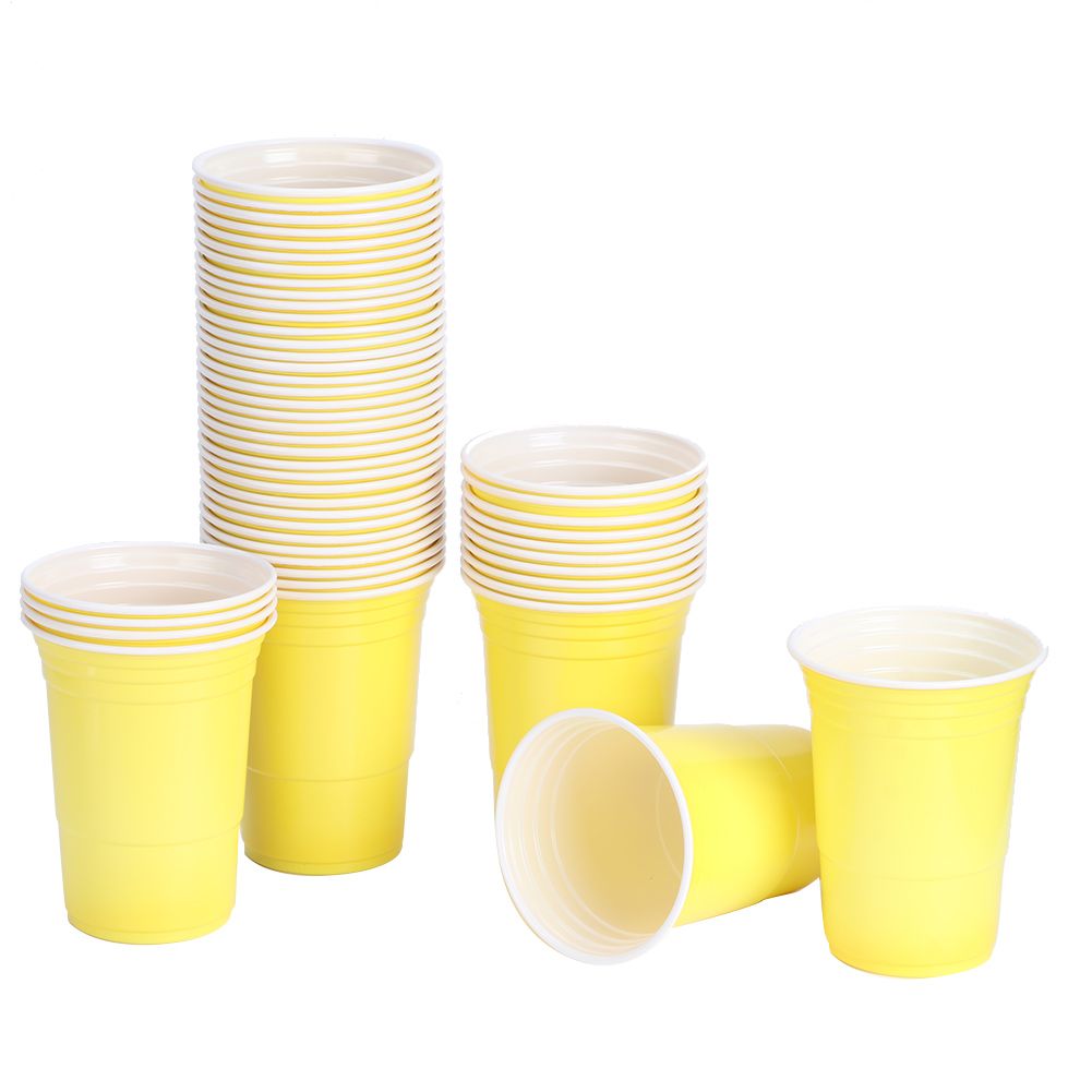 50Pcs 450ml Disposable Party Plastic Cup Party Game Supplies for Bar Parties view 4