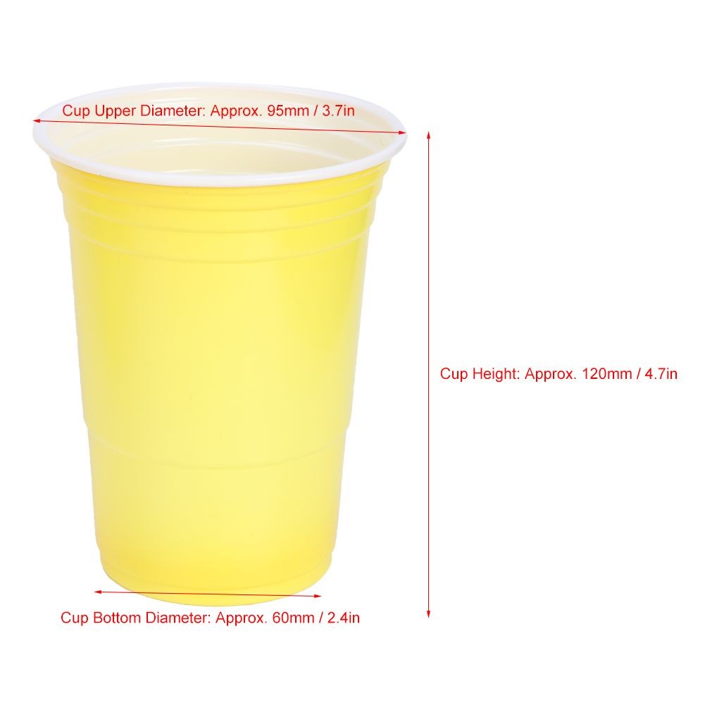 50Pcs 450ml Disposable Party Plastic Cup Party Game Supplies for Bar Parties view 9