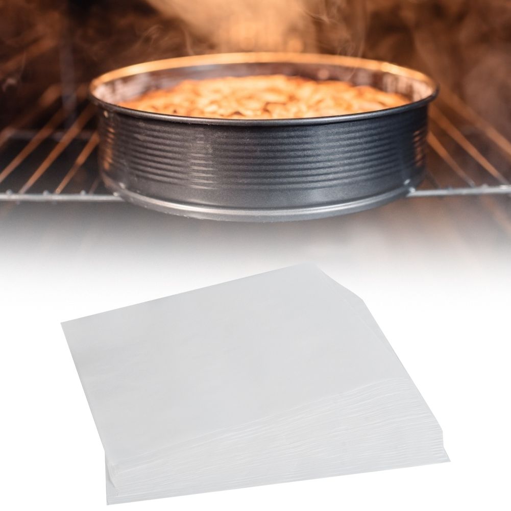 100Pcs Non-Stick Parchment Paper Baking Sheets Silicone Baking Mat Kitchen