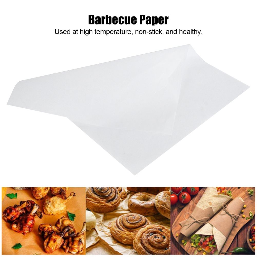100Pcs Non-Stick Parchment Paper Baking Sheets Silicone Baking Mat Kitchen view 7