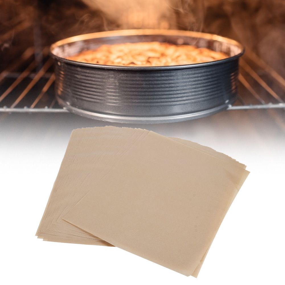 100Pcs Non-Stick Parchment Paper Baking Sheets Silicone Baking Mat Kitchen