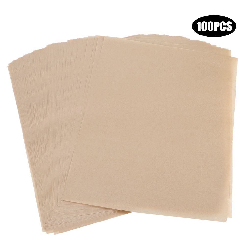 100Pcs Non-Stick Parchment Paper Baking Sheets Silicone Baking Mat Kitchen view 2
