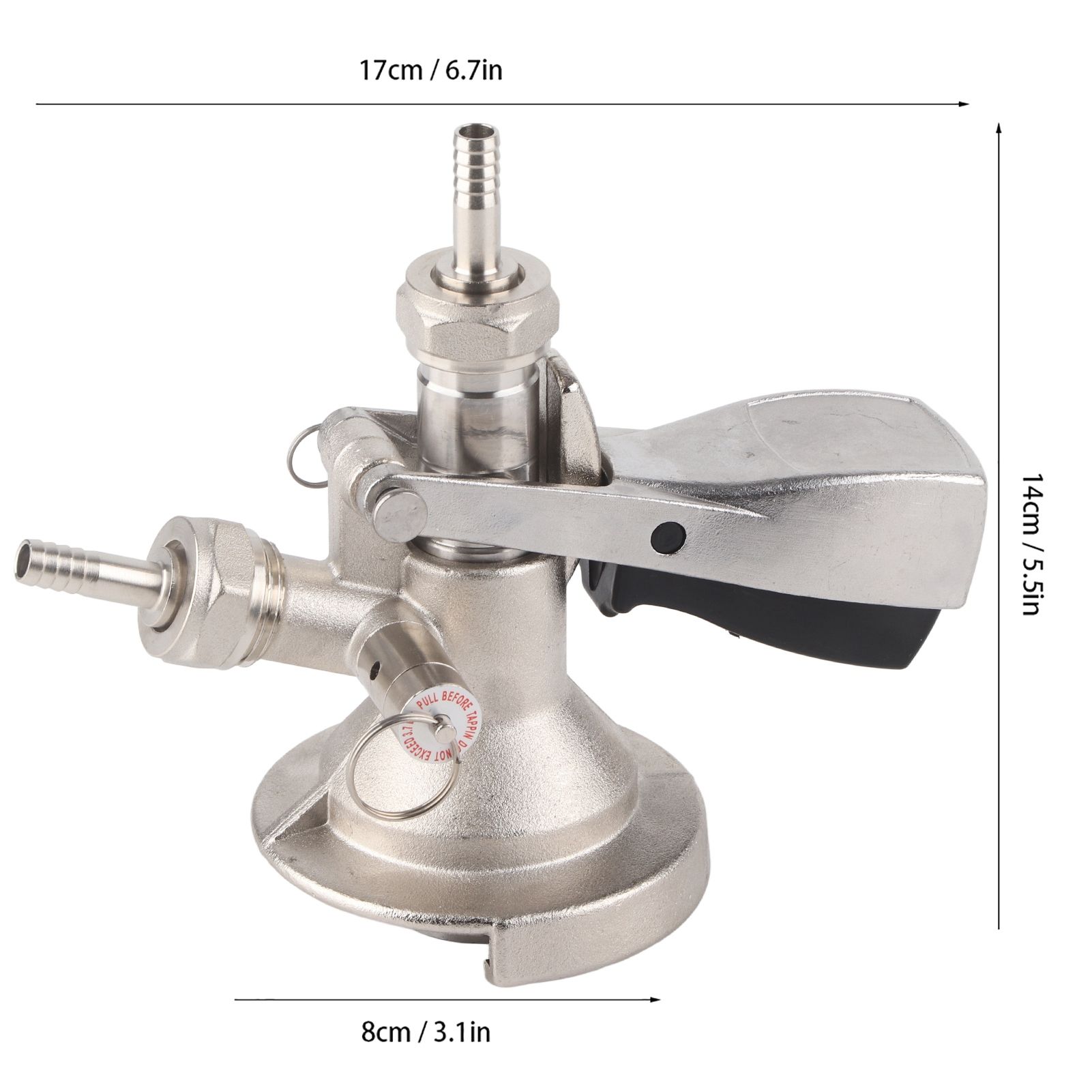 A Type Keg Coupler Stainless Steel Beer Keg Dispenser Connector Dispensing view 9