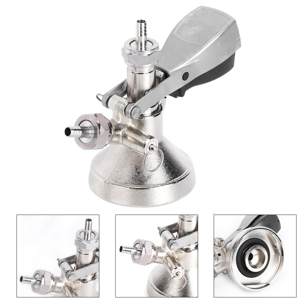 Stainless Steel G Type Keg Coupler Beer Dispenser Connector Dispensing view 4