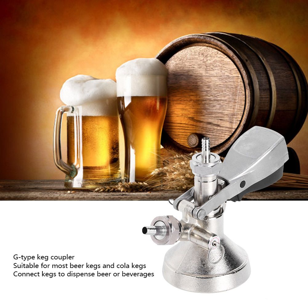Stainless Steel G Type Keg Coupler Beer Dispenser Connector Dispensing view 7