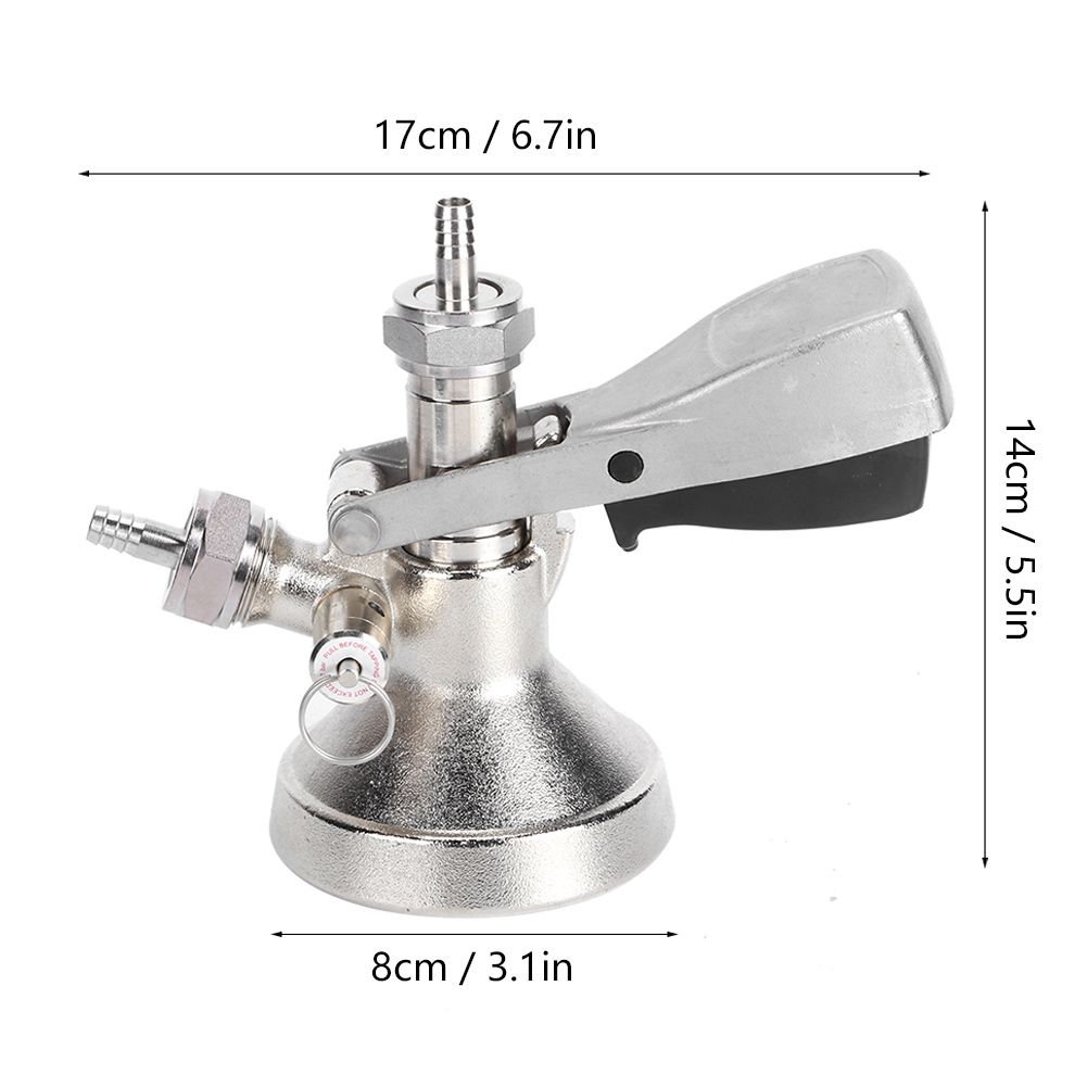 Stainless Steel G Type Keg Coupler Beer Dispenser Connector Dispensing view 8