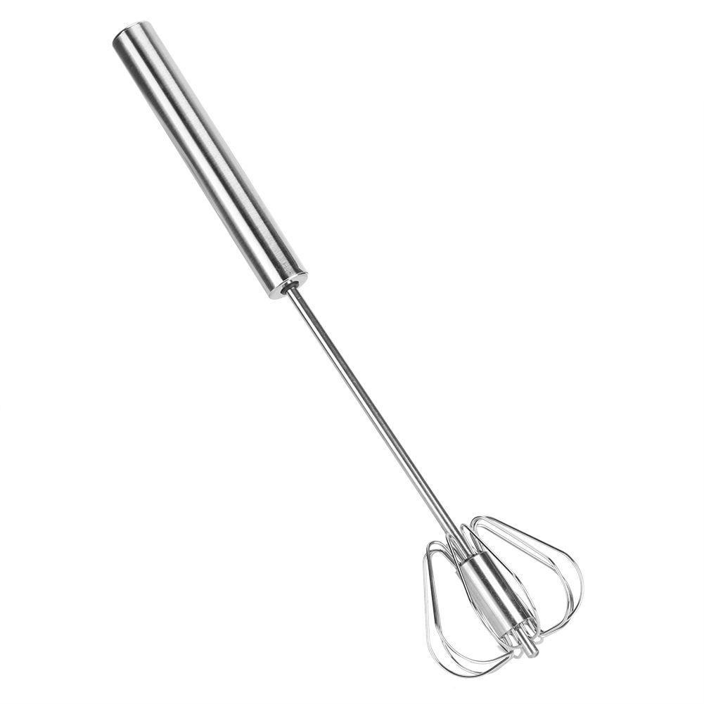 Semi Automatic Stainless Steel Egg Beater Mixer Blender Milk Frother Kitchen view 2