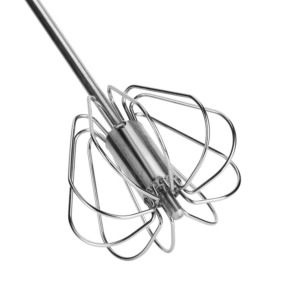 Semi Automatic Stainless Steel Egg Beater Mixer Blender Milk Frother Kitchen view 10