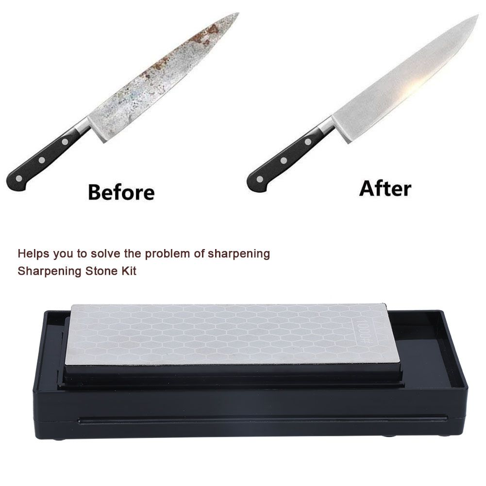 4Pcs/Set High Hardness Sharpening Stone Kit Knives Sharpener for Kitchen view 9